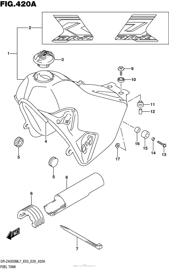 Fuel Tank (Dr-Z400Sml7 E03)