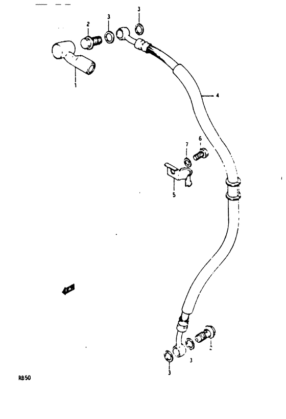 RB50 Передние тормозные трубки