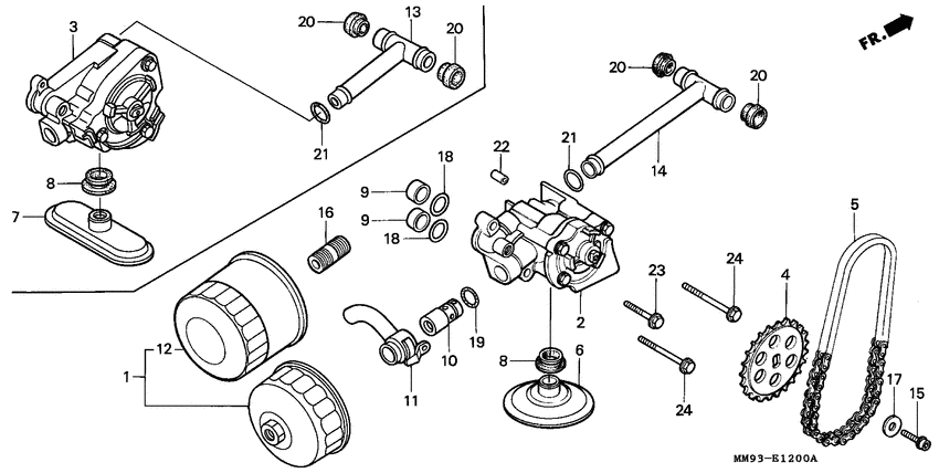 Oil filter/oil pump