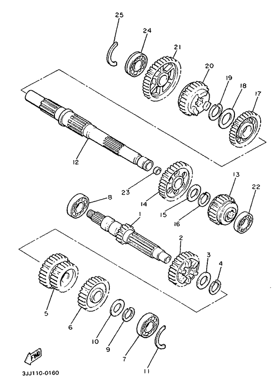 XVZ13TD Трансмиссия