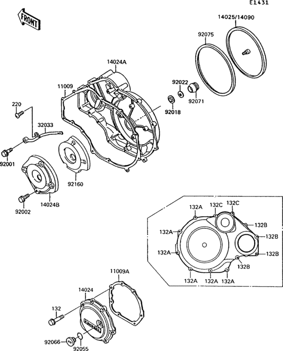 ZG1000 Крышки двигателя