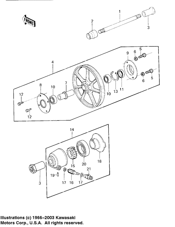 Front wheel/hub