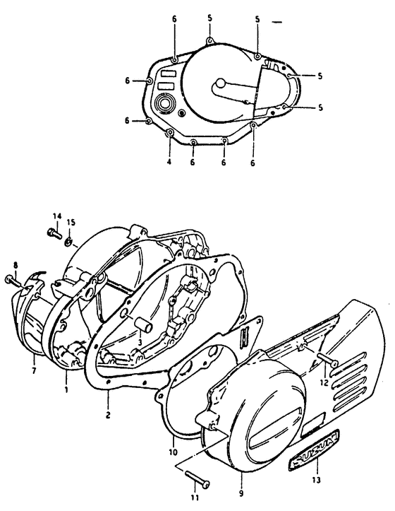 Crankcase cover ass`y  (v