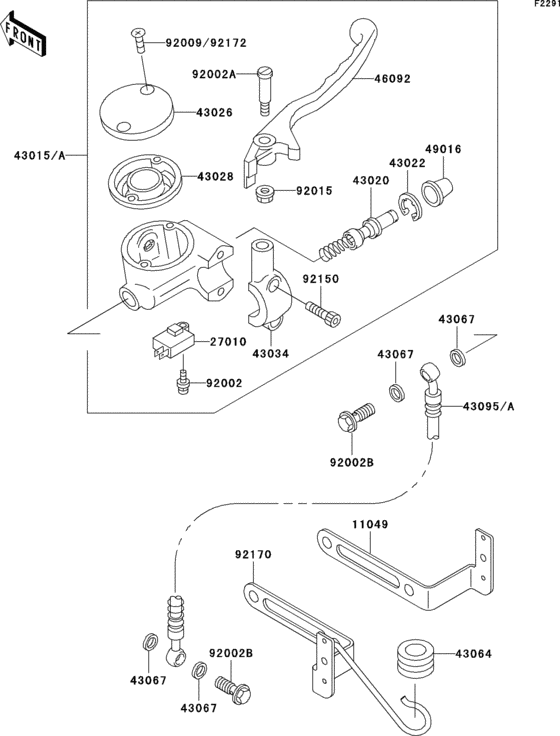 VN800 Главный тормозной цилиндр