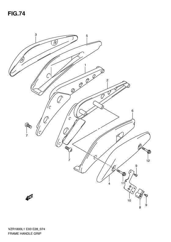 VZR1800 Frame handle grip