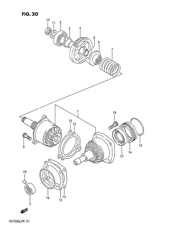 Secondary drive gear
