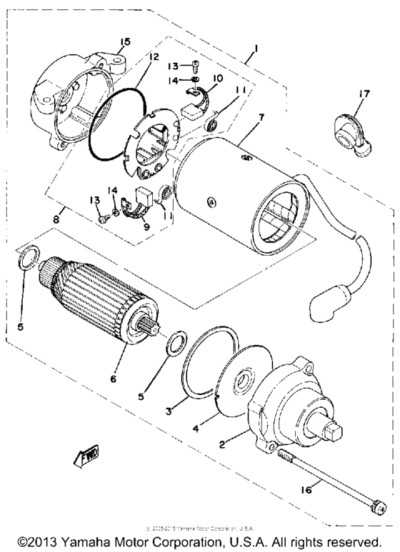 XS500E Стартер