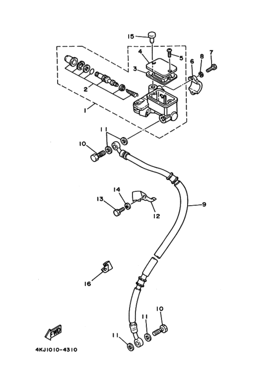 TZM50R Передний тормозной цилиндр