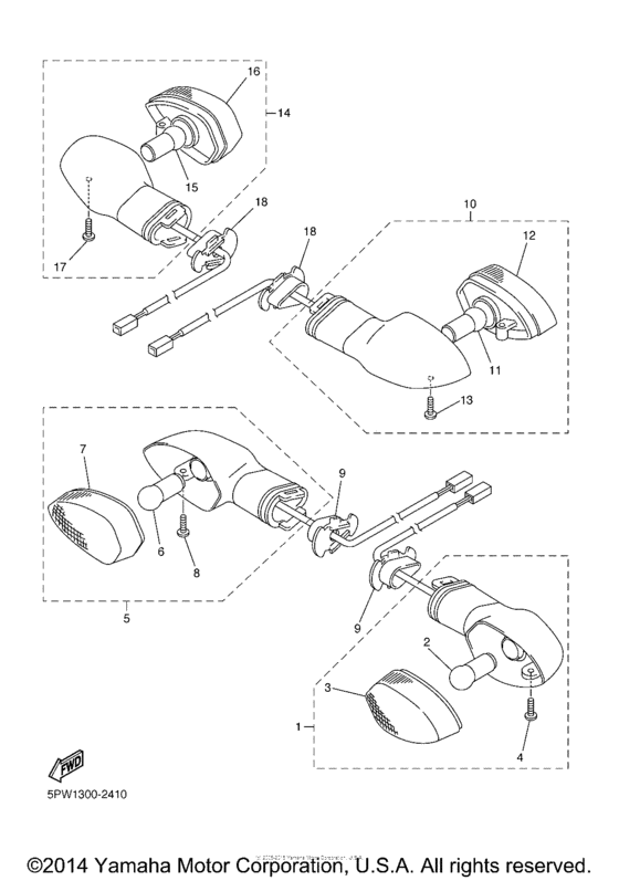 YZF-R1 Поворотники