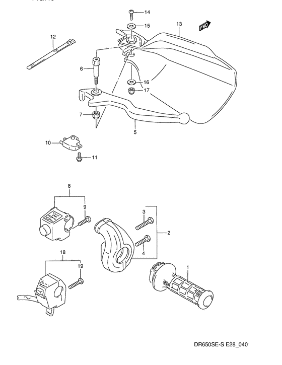 Right handle switch