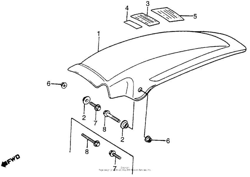 Rear fender 81