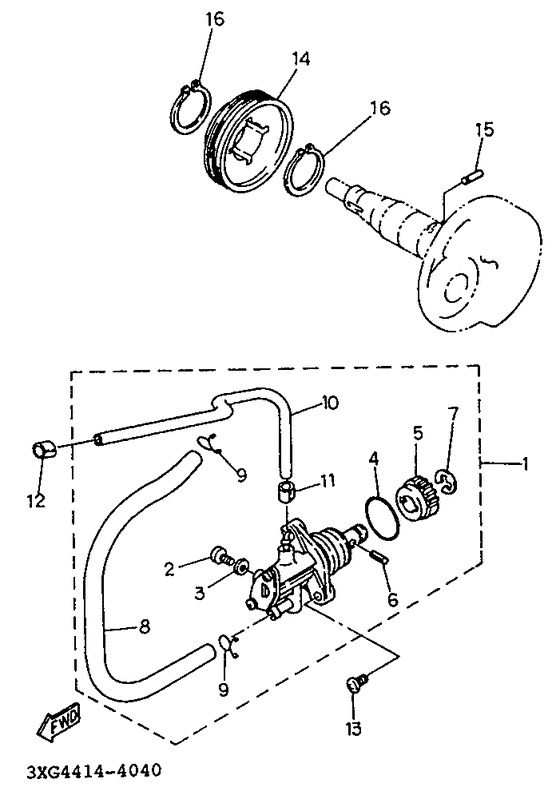 YA50TA Масляный насос