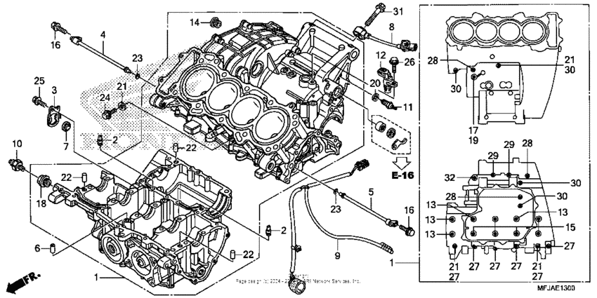 CBR600RR (ABS) Картер двигателя