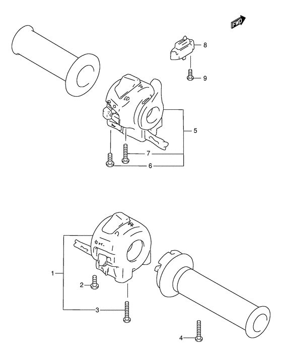 GSF400 Рулевой переключатель