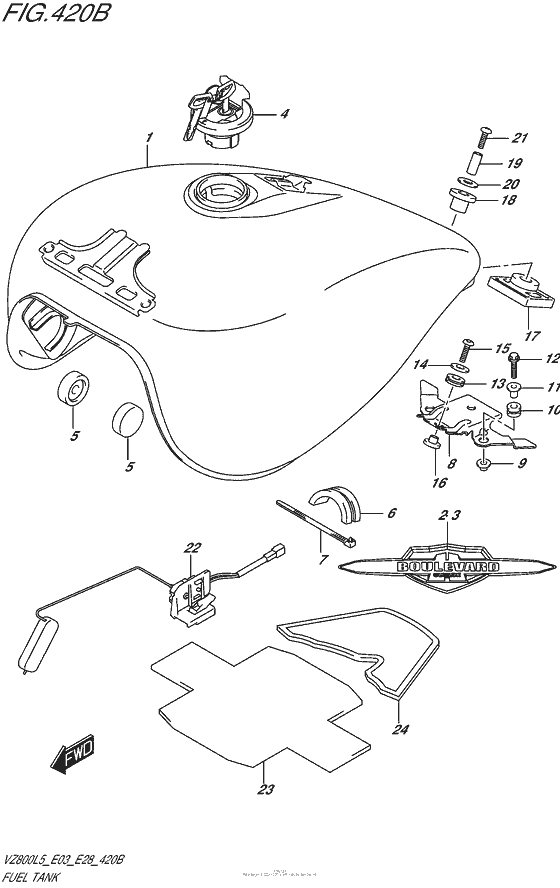 Fuel Tank (Vz800L5 E28)