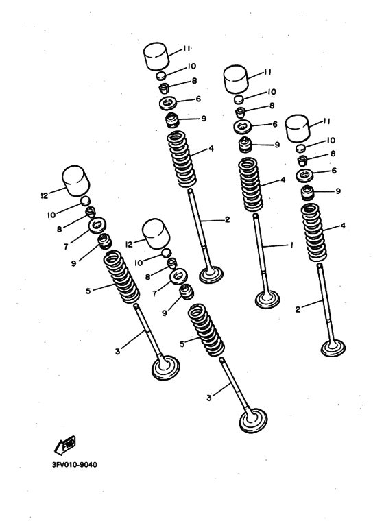 FZR750R FZR750RA Клапан
