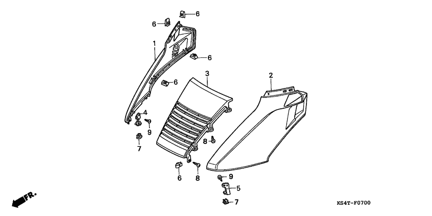 CN250 Обтекатель передний верхний