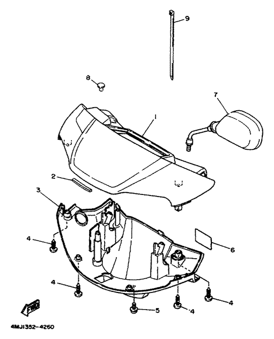 YA50R Обтекатели