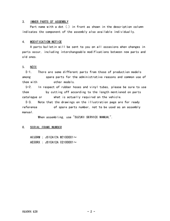 AE50 Catalog preface