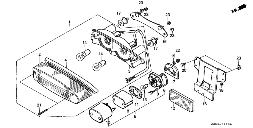 Taillight unit ass`y