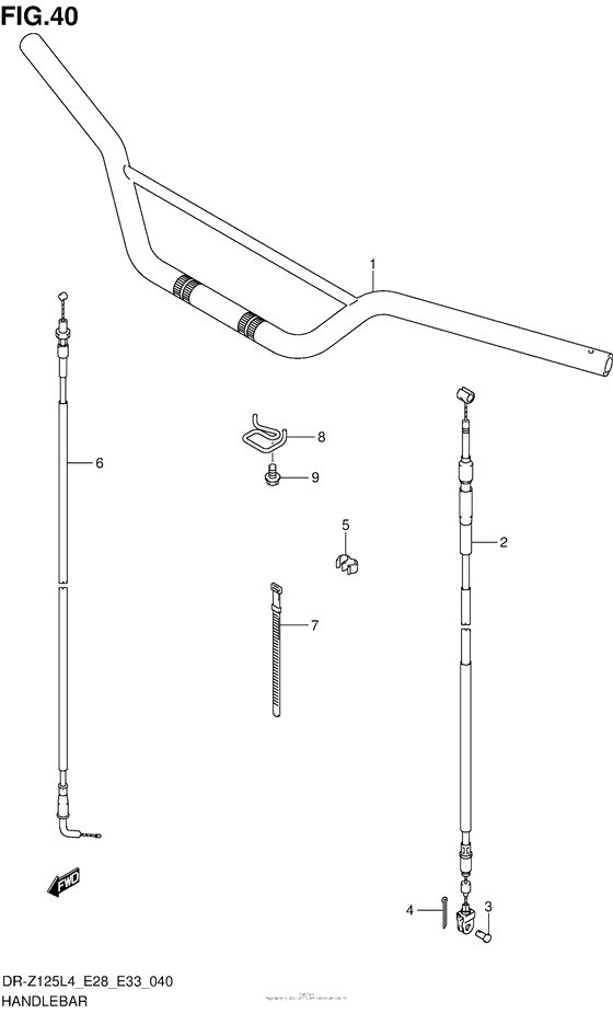  Handlebar (Dr-Z125Ll4 E33)