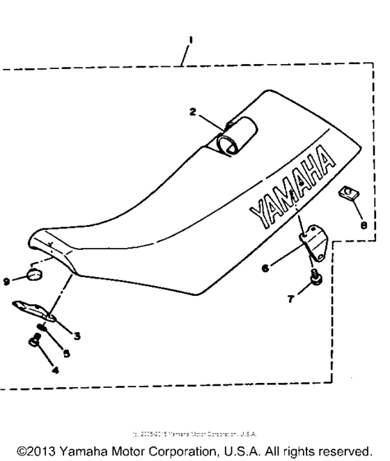 YZ250B1 Сиденье