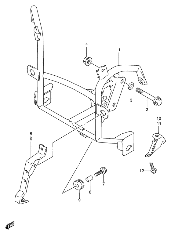 GSF600 Cowling brace