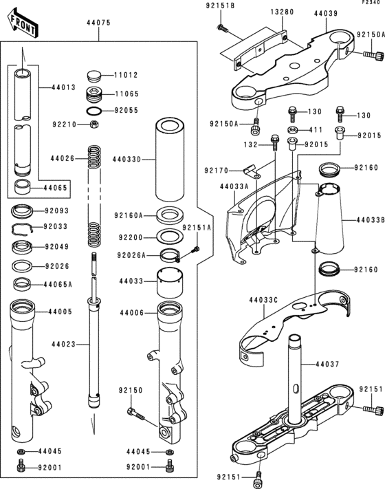 Front fork(1/2)