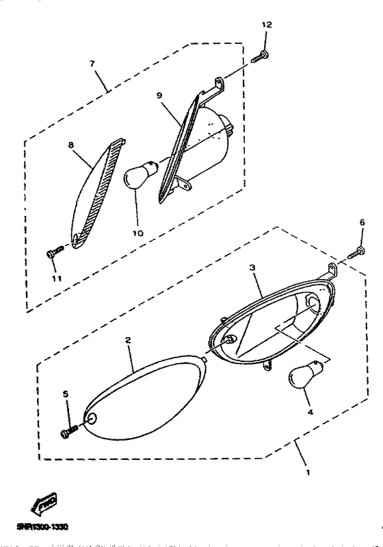 YP125D Поворотники