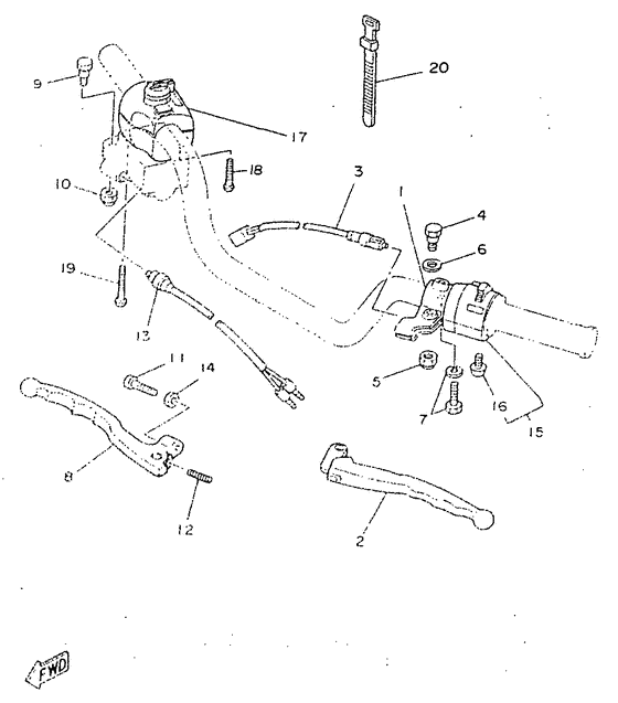 Handle switch. lever