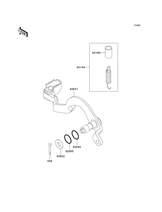  Педаль тормоза