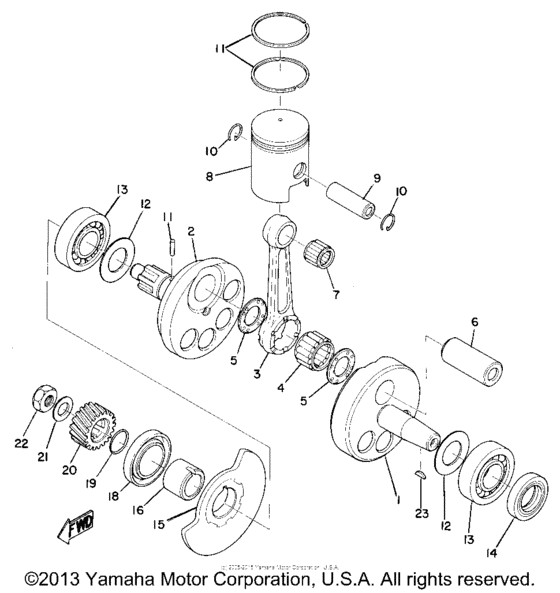 Crank shaft & piston