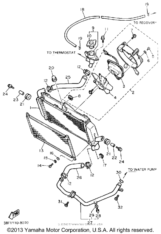 FZR400A Radiator-hose