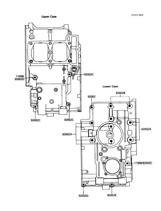 EL250 Болты крепления картера