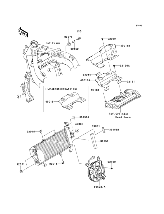 EX650 Радиатор