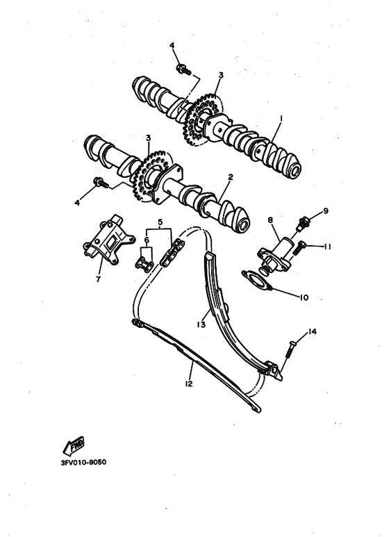 FZR750R FZR750RA Распределительный вал & chain