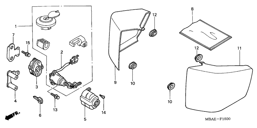 VT750C2 Боковая крышка