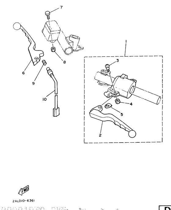 YSR50 Handle switch. lever
