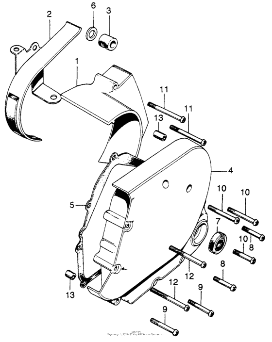 Transmission cover + rear cover