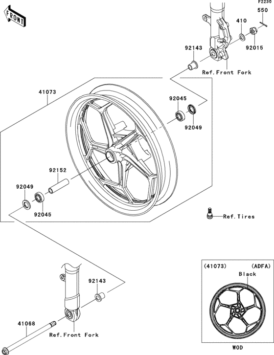 EX300 Front wheel(adf) / (adfa)(cn)