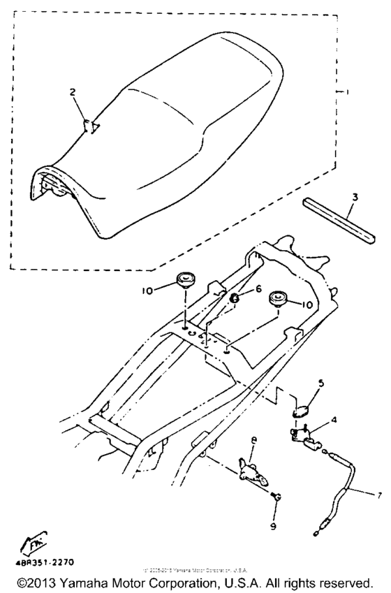 XJ600SD Сиденье