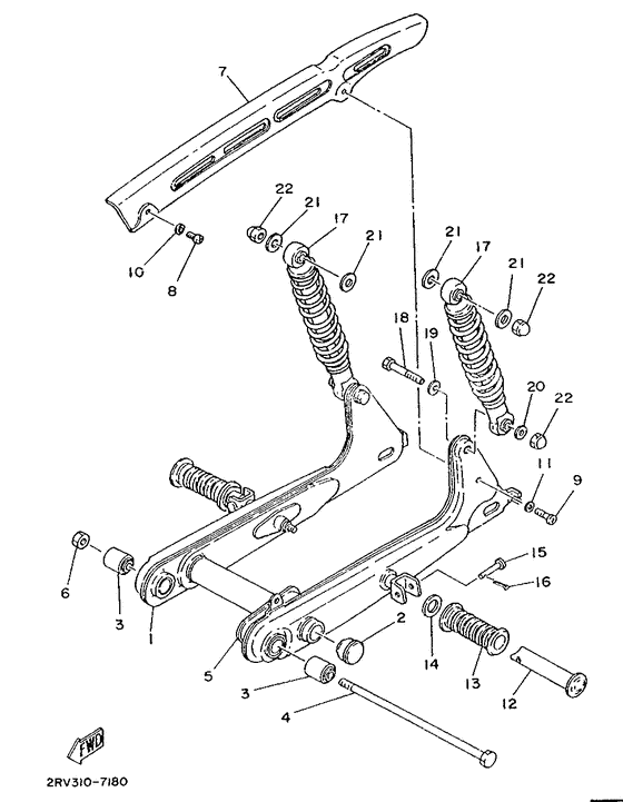 Rear arm. suspension