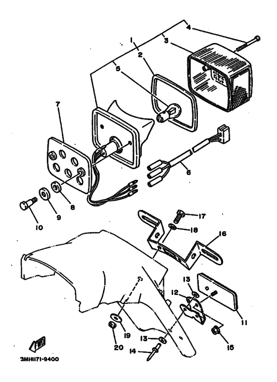 Taillight unit ass`y