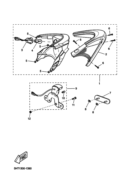 Taillight unit ass`y