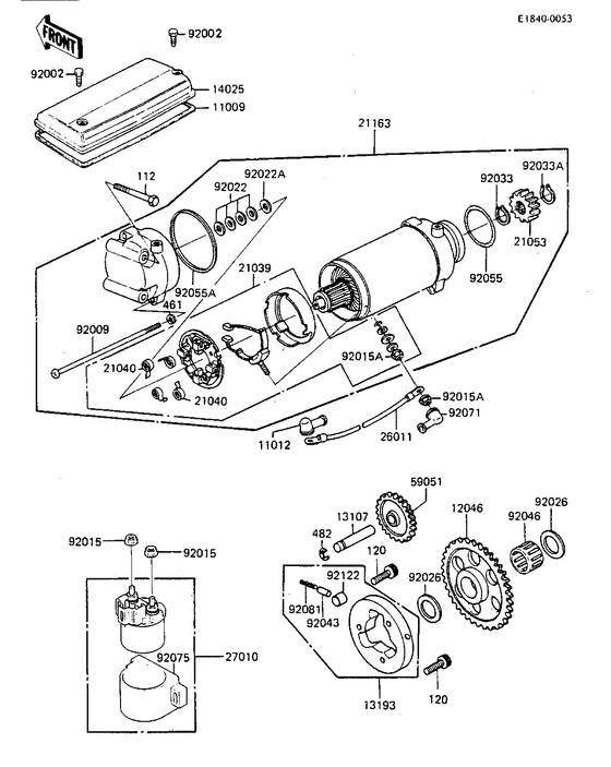 Starter motor/starter clutch