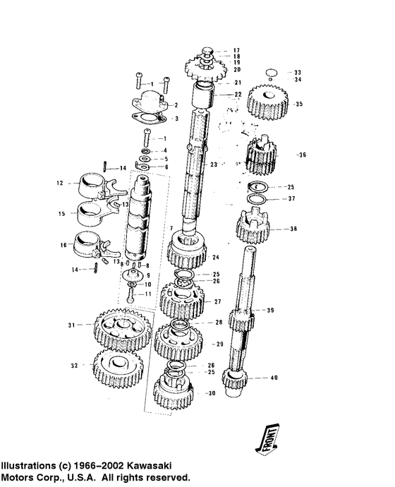 Transmission/change drum