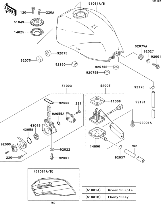 Fuel tank(zr1100-c3)