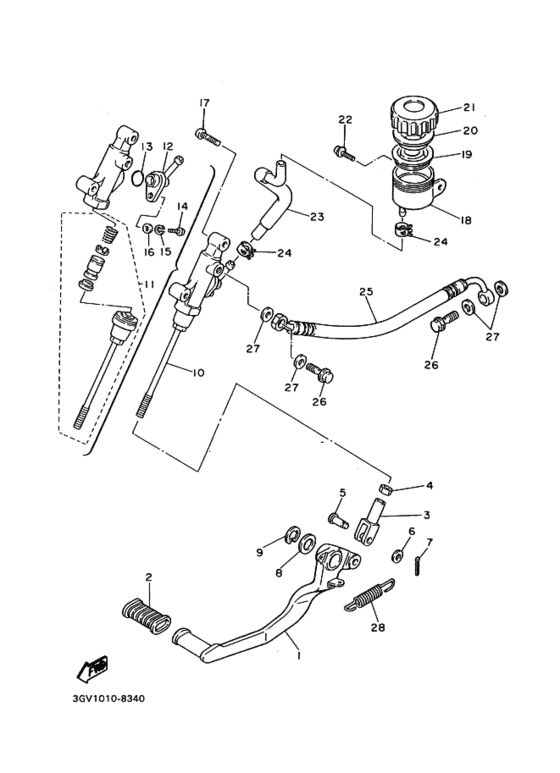 Rr master cylinder assy