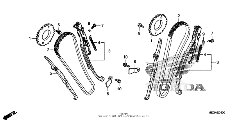 VT750C Цепь ГРМ