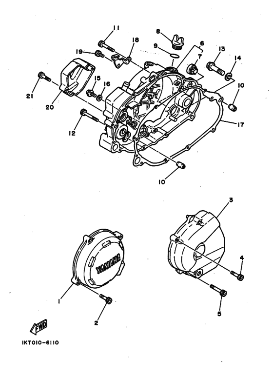 Crankcase cover ass`y  (v